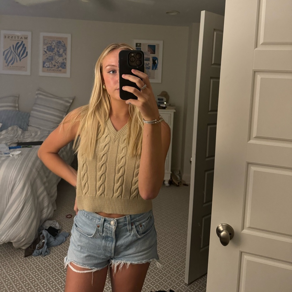 ietsfrans Brown tan sweater vest